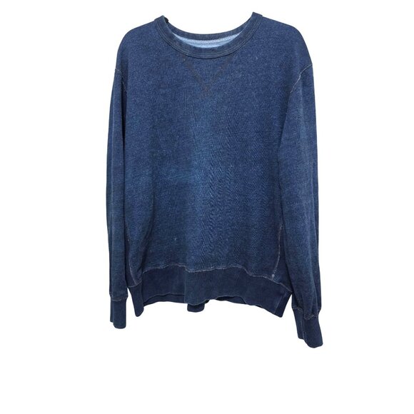 Gap 1969 Indigo Sweatshirt XL Blue Crewneck Long Sleeve Casual Mens - Picture 1 of 7